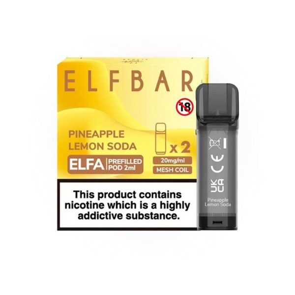 Ananas ve limon soda aromalı 4ml pod kartuşu hemen sipariş edin.