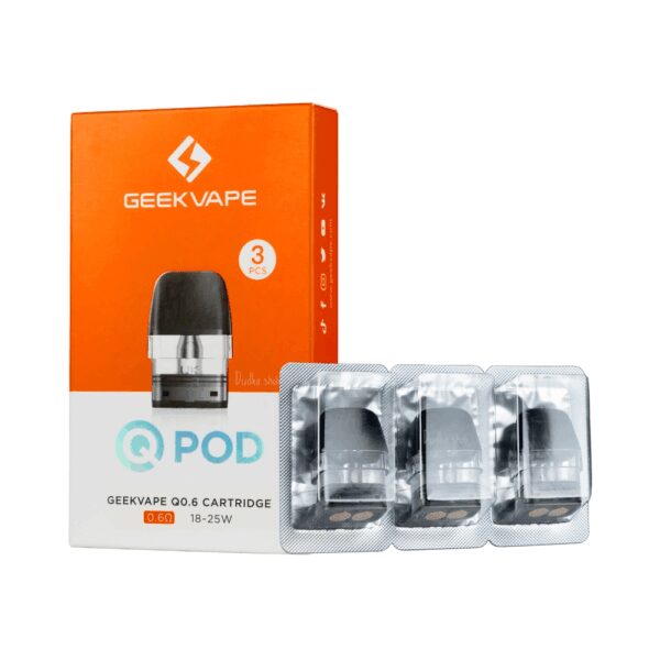 Geekvape Q Kartuş ile sağlam yapısı sayesinde yüksek performanslı buhar deneyimi yaşayın ve hemen sipariş verin.
