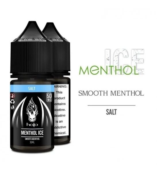 Yoğun mentol serinliği ve ferahlatıcı buz etkisi için Halo Menthol Ice 30ml salt nikotin likitini sipariş ver.