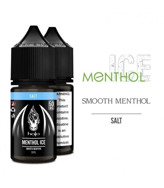 Halo Menthol Ice Salt Likit 30ml Yoğun mentol serinliği ve ferahlatıcı buz etkisi için Halo Menthol Ice 30ml salt nikotin likitini sipariş ver.