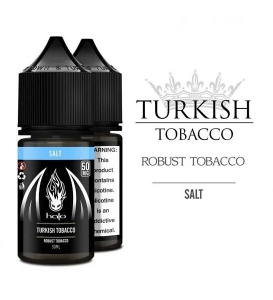 Yoğun tütün aromalı Halo Turkish Tobacco 30ml premium e-sıvıyı sipariş ver ve pod sistemlerde yüksek salt nikotin keyfini yaşa.