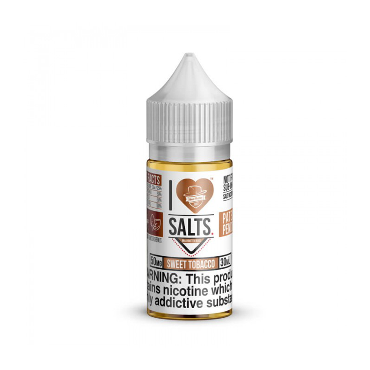 I Love Salts Sweet Tobacco Salt Likit 30ml Yoğun tatlı tütün aromalı 30ml salt nikotin likiti hemen sipariş ver.