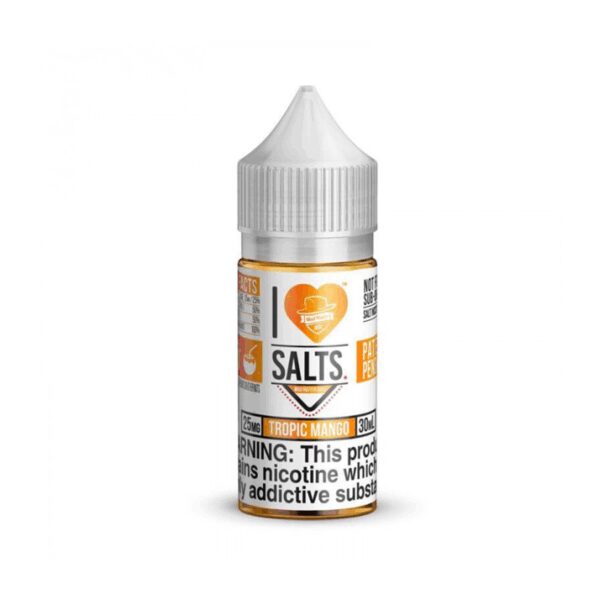 Taze mango aromalı I Love Salts Tropic Mango 30ml salt nikotin likitini hemen sipariş ver.
