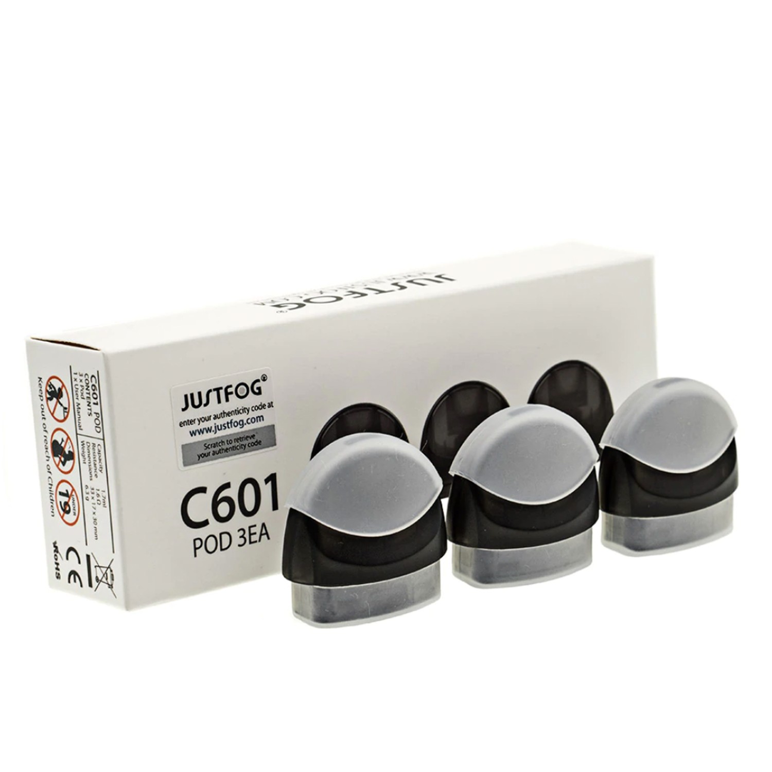 Justfog C601 Kartuş 3'lü Paket Justfog C601 3'lü kartuş setini salt nikotin ile kullanmak için hemen sipariş ver.
