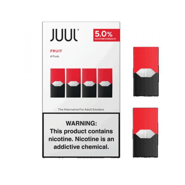 Ferahlatıcı meyve aromalı Juul Fruit 5% e-likiti yoğun buhar keyfi için hemen sipariş ver.