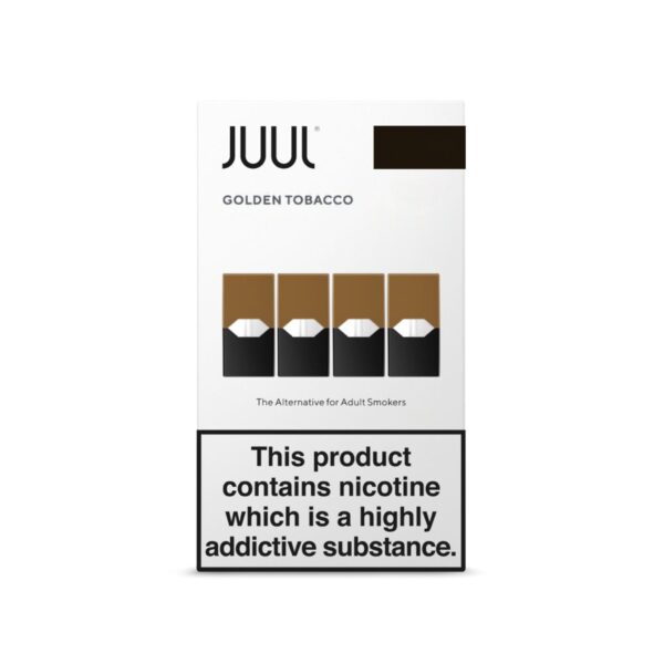 Altın tütün aromalı Juul 15 mg/ml salt nikotin e-likiti sipariş ver.
