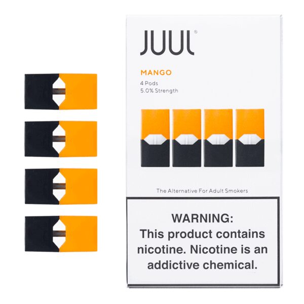 Olgun mango aroması ve güçlü salt nikotin için Juul Mango 5%'i hemen sipariş ver.