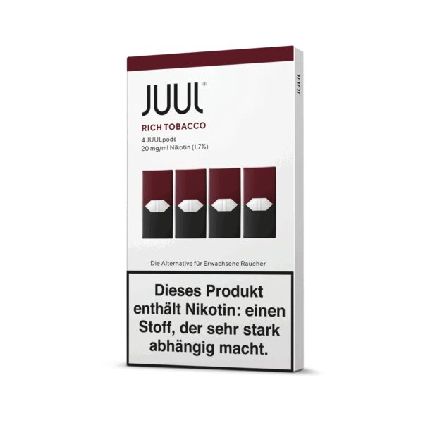 Yoğun tütün aromalı Juul pod kartuşu %1.7 salt nikotin ile sipariş ver.
