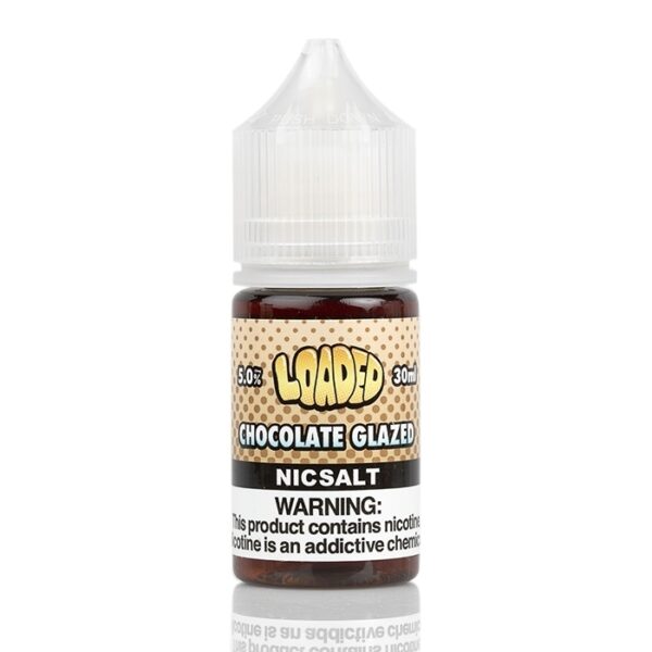 Loaded Chocolate Glazed salt nikotin ile zengin çikolata ve tatlı glaze lezzetini birleştiren premium likiti hemen sipariş ver.