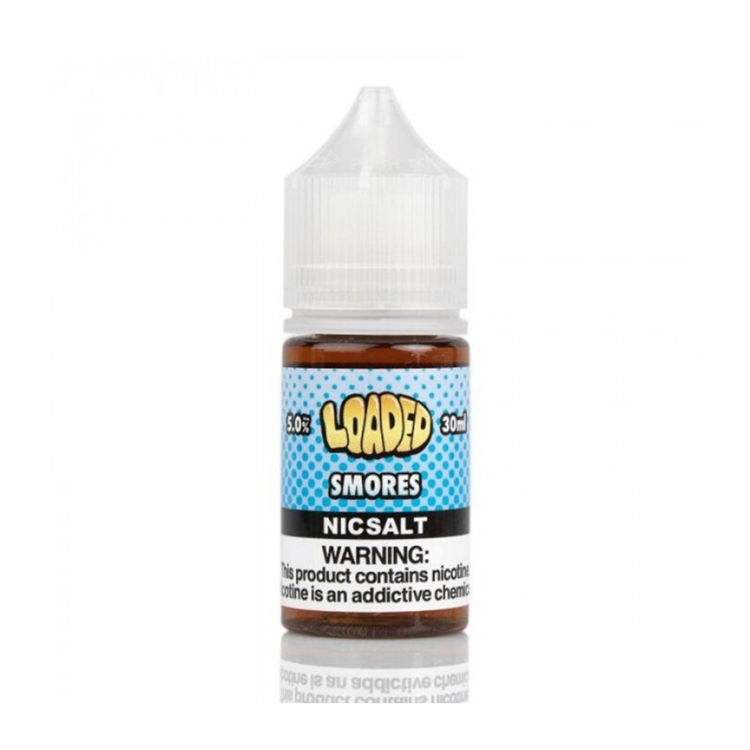 Loaded Smores Salt Likit 30ml Loaded Smores 30ml salt nikotin likit ile çikolata, marshmallow ve bisküvi lezzetini pod cihazınızda deneyimleyip sipariş verin.