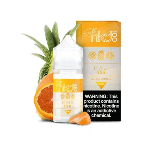 Tropikal mango ve ananas lezzetiyle Naked Maui Sun salt likiti hemen sipariş ver.