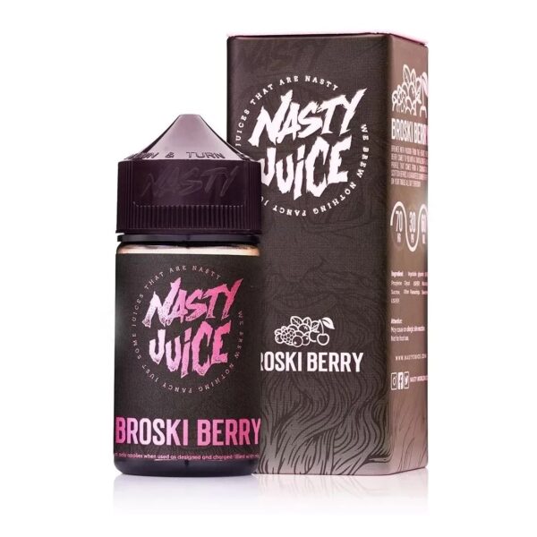 Taze çilek ve ahududu aromalı Nasty Juice Broski Berry likiti premium salt nikotin ile hemen sipariş ver.