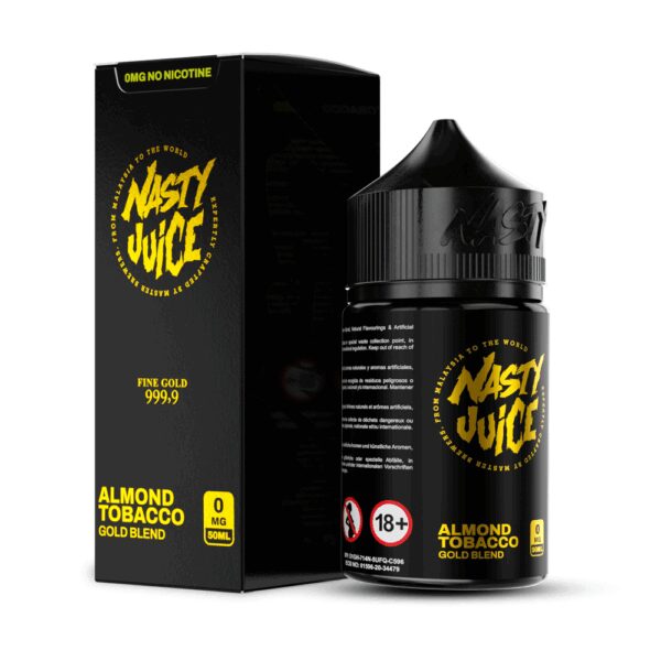 Yoğun tütün lezzeti ve güçlü buhar için Nasty Juice Gold Blend Tobacco likiti hemen sipariş ver.
