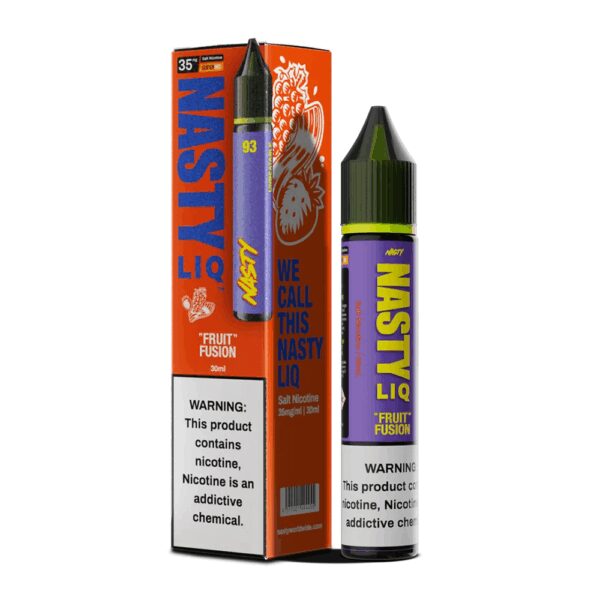 Yoğun meyve karışımıyla Nasty Liq Fruit Fusion salt nikotin likitini sipariş ver.