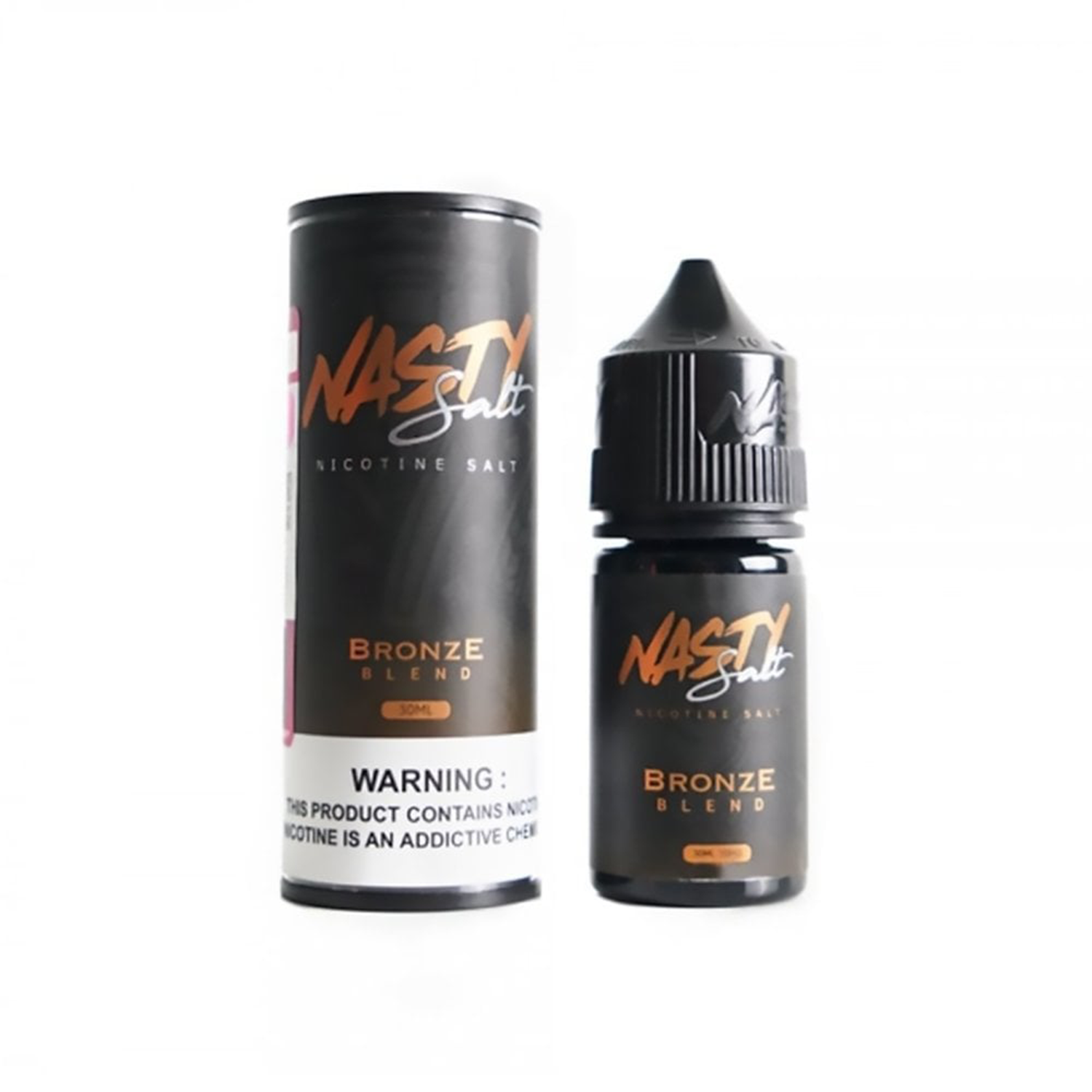 Nasty Salt Bronze Blend Likit Premium yoğun aroması ve yüksek salt nikotin oranıyla güçlü içim deneyimi sunan Nasty likiti hemen sipariş ver.