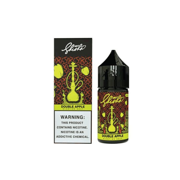 Yoğun elma aromalı Nasty Shisha Double Apple salt nikotin likitini hemen sipariş ver.
