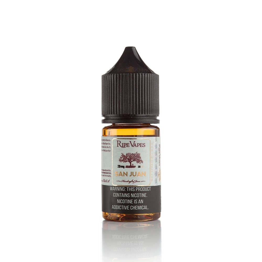 Ripe Vapes San Juan Salt Likit 30ml Tropikal Ripe Vapes San Juan 30ml tropikal meyve lezzetini salt nikotin ile deneyimleyin ve hemen sipariş verin.