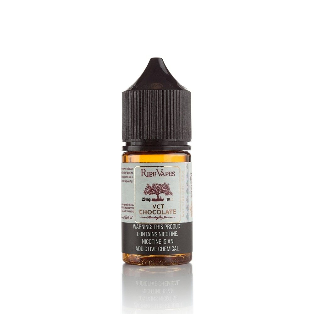 Ripe Vapes VCT Chocolate Salt Likit 30ml Ripe Vapes VCT Chocolate Salt Likit 30ml ile çikolata ve vanilya dengesini hemen sipariş ver.