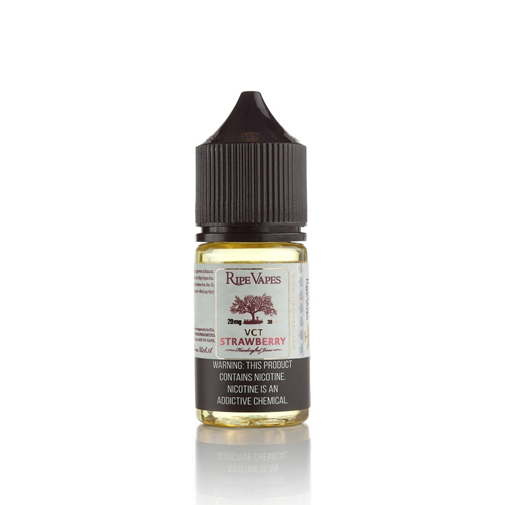 Ripe Vapes VCT Strawberry 30ml Ripe Vapes VCT Strawberry 30ml salt nikotin likitini hemen sipariş edin, çilek ve vanilyalı krema aromalarını keşfedin.