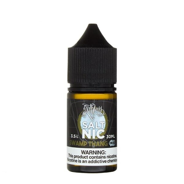 Yoğun salt nikotin ve buz gibi ferahlıkla tatlı meyve aromalarını birleştiren Ruthless Swamp Thang on Ice 30ml'yi hemen sipariş ver.