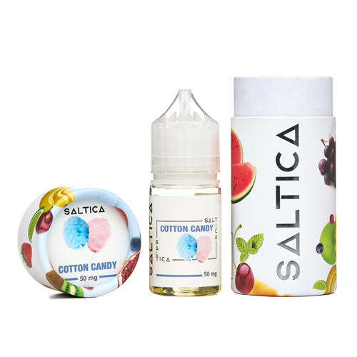 Saltica Cotton Candy salt likit ile pamuk şekeri tadını yakalayın ve hemen sipariş verin.