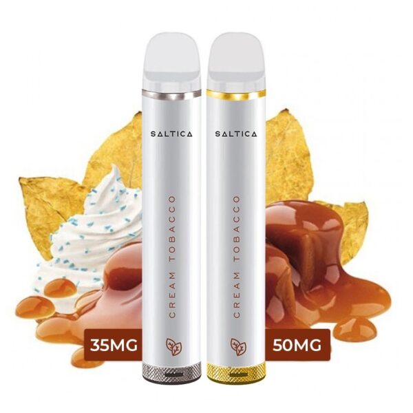 Kremsi tütün aromalı Saltica kullan-at vape ile salt nikotin keyfini hemen sipariş ver.