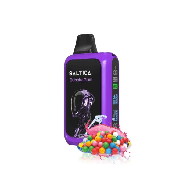 Saltica Cyber 18000 Bubble Gum kullan-at vape bar ile taze sakız aromasını deneyimleyin ve hemen sipariş verin.
