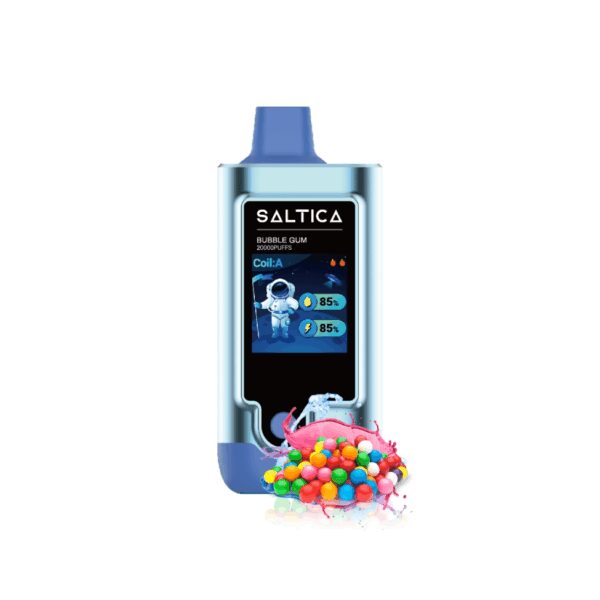 Saltica Digital 20000 Bubble Gum kullan at vape bar ile canlı sakız tadını keşfedin ve uzun süreli salt nikotin keyfi için hemen sipariş verin.