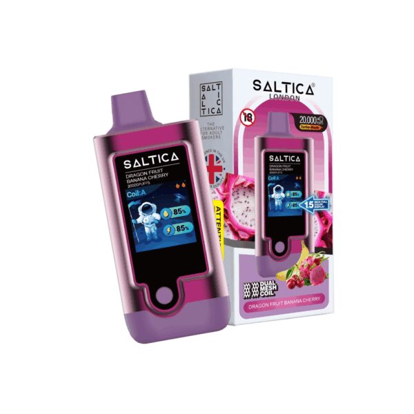 Saltica Digital 20000 puf ejder meyvesi muz kiraz aromalı kullan at vape barı hemen sipariş ver.