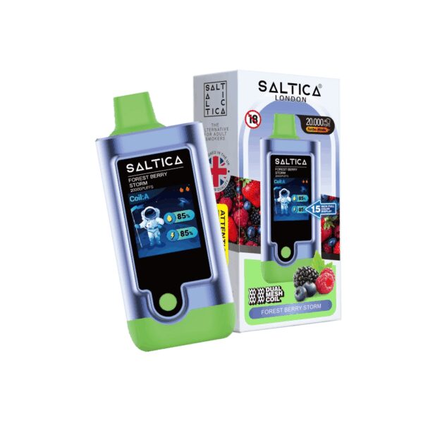 Saltica Digital 20000 Forest Berry Storm kullan-at vape barını hemen sipariş ver ve ferah orman meyvesi aromasını keşfet.