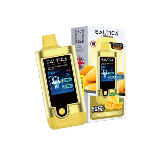Saltica Digital 20000 Mexican Mango Ice kullan-at vape bar ile olgun mango tadı ve buz serinliğini keşfedip salt nikotin keyfini yaşamak için sipariş verin.