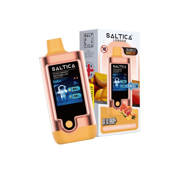 Şeftali, mango ve karpuz aromalı Saltica Digital 20000 kullan-at vape barı hemen sipariş ver.