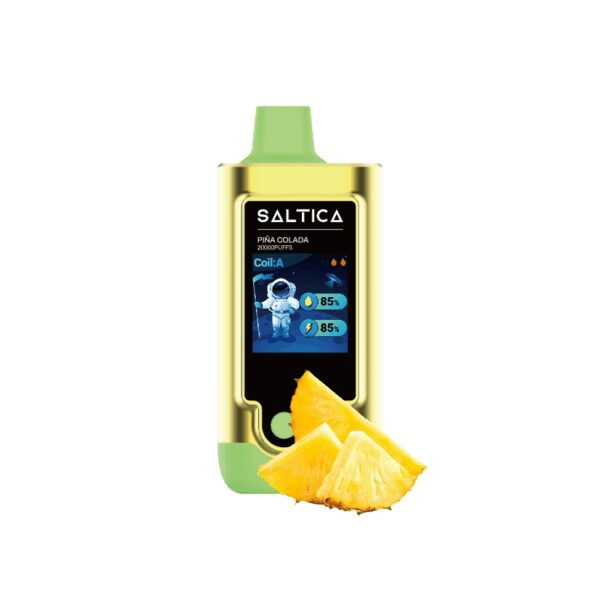 Taze ananas ve hindistan cevizi aromalı Saltica Digital 20000 Piña Colada kullan-at vape barı hemen sipariş ver.