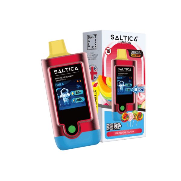 Saltica Digital 20000 Rainbow Candy kullan-at vape bar ile 20.000 pufluk şeker tadına hemen sipariş verin.