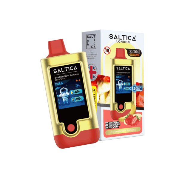 Saltica Digital 20000 Strawberry Banana kullan-at vape bar ile çilek muz aromasını ve 20.000 puf keyfini yaşayın, hemen sipariş verin.