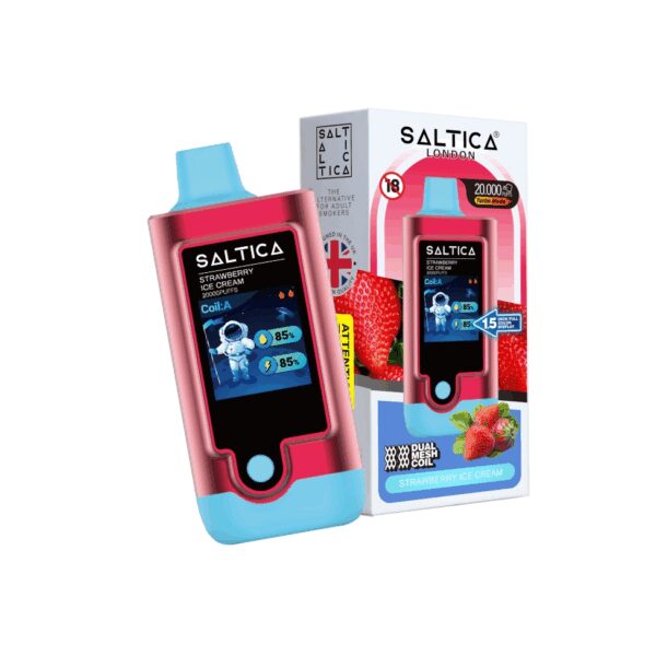 Saltica Digital 20000 Strawberry Ice Cream ile çilekli dondurma aromasında 20.000 puf keyfini yaşayın ve hemen sipariş verin.