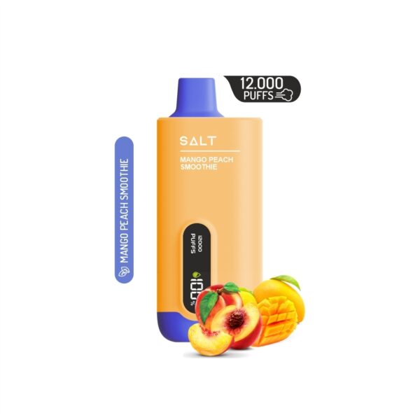 Saltica ekranlı 12000 mango şeftali aromalı kullan-at vape barı hemen sipariş ver.