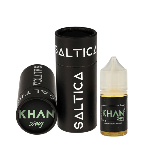 Saltica Khan Salt Likit ile premium salt nikotin sayesinde yoğun aroma ve pürüzsüz buhar deneyimini keşfedip sipariş verin.