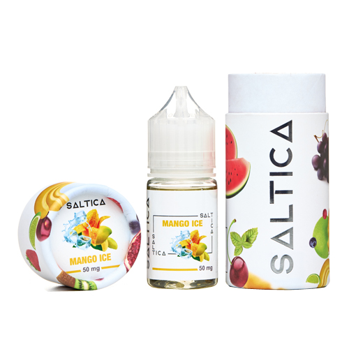Yoğun mango tadı ve ferahlatıcı buz etkisiyle Saltica Mango Ice salt likiti hemen sipariş verin.