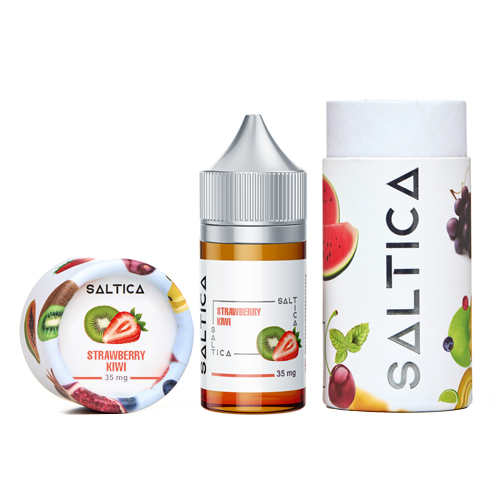 Taze çilek ve kivi aromalarıyla yoğun buhar sunan Saltica Strawberry Kiwi salt likiti hemen sipariş ver.