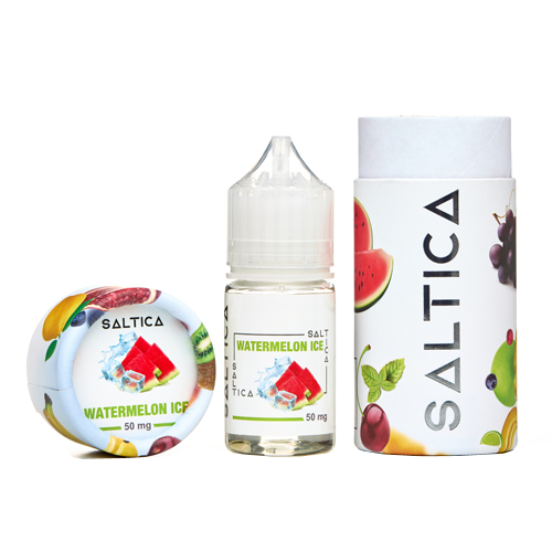 Ferah karpuz ve buz serinliğiyle Saltica Watermelon Ice salt nikotin likitini hemen sipariş verin.