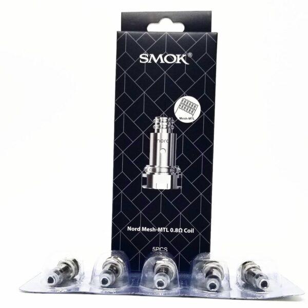 Smok Nord 2 için 0.8 Ohm DC MTL coil seti ile yoğun buhar ve net lezzet için hemen sipariş ver.