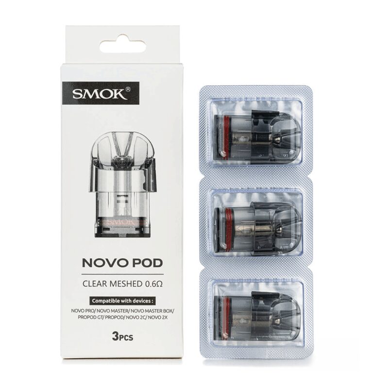 Smok Novo Clear Pod Kartuş ile sızdırmaz yapıda net buhar ve yoğun tat için salt nikotin uyumlu yedek kartuşu sipariş ver.