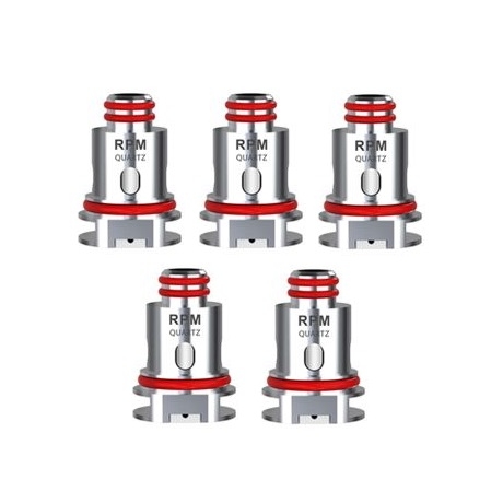 Smok RPM40 1.2 ohm Quartz Coil 5'li paket ile saf aroma ve yoğun buhar için hemen sipariş ver.