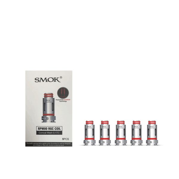 Smok RPM80 RGC Coil ile dayanıklı yedek atomizer ve yoğun buhar keyfi için hemen sipariş verin.