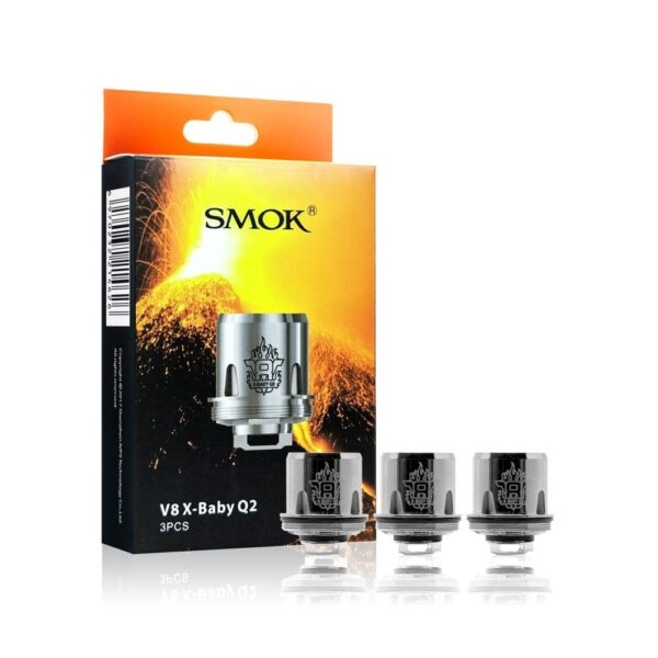 SMOK TFV8 X-Baby Coil ile yoğun buhar ve net tat için hemen sipariş ver, salt nikotinle uzun ömürlü performans.