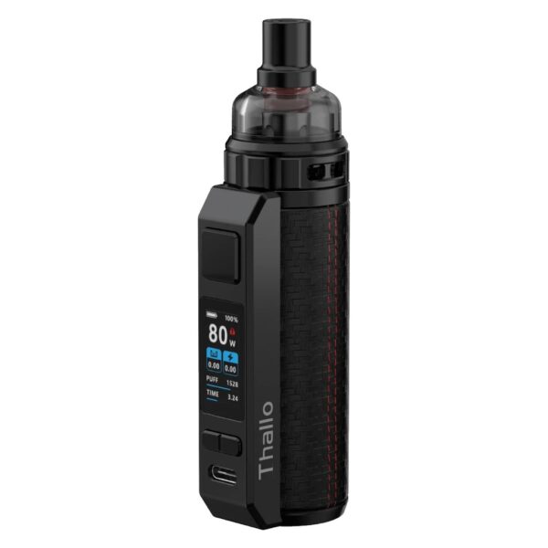 Smok Thallo Pod Mod ile kompakt yapıda uzun pil ömrü ve yüksek performanslı buhar deneyimi için salt nikotin seçeneklerini sipariş ver.