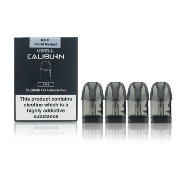 Uwell Caliburn A3S yedek kartuşu ile salt nikotin performansı ve yoğun lezzet için hemen sipariş ver.