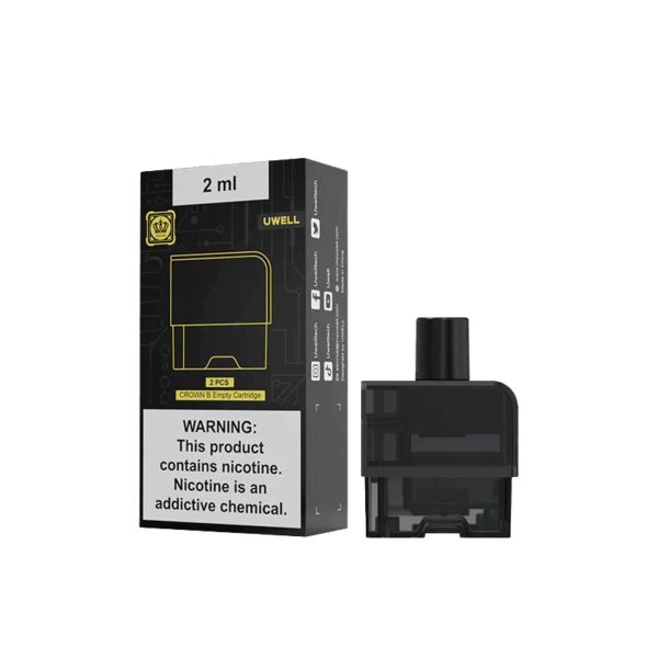 Uwell Crown B Pod Kartuş ile salt nikotin uyumlu yüksek lezzet ve yoğun buhar deneyimi için şimdi sipariş ver.