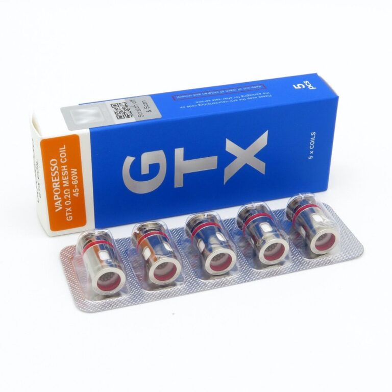 Vaporesso GTX Coil 5li ile yoğun lezzet ve uzun ömürlü performans için salt nikotin uyumlu yedek atomizerleri sipariş verin.